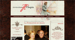 Desktop Screenshot of fondationchopin.org